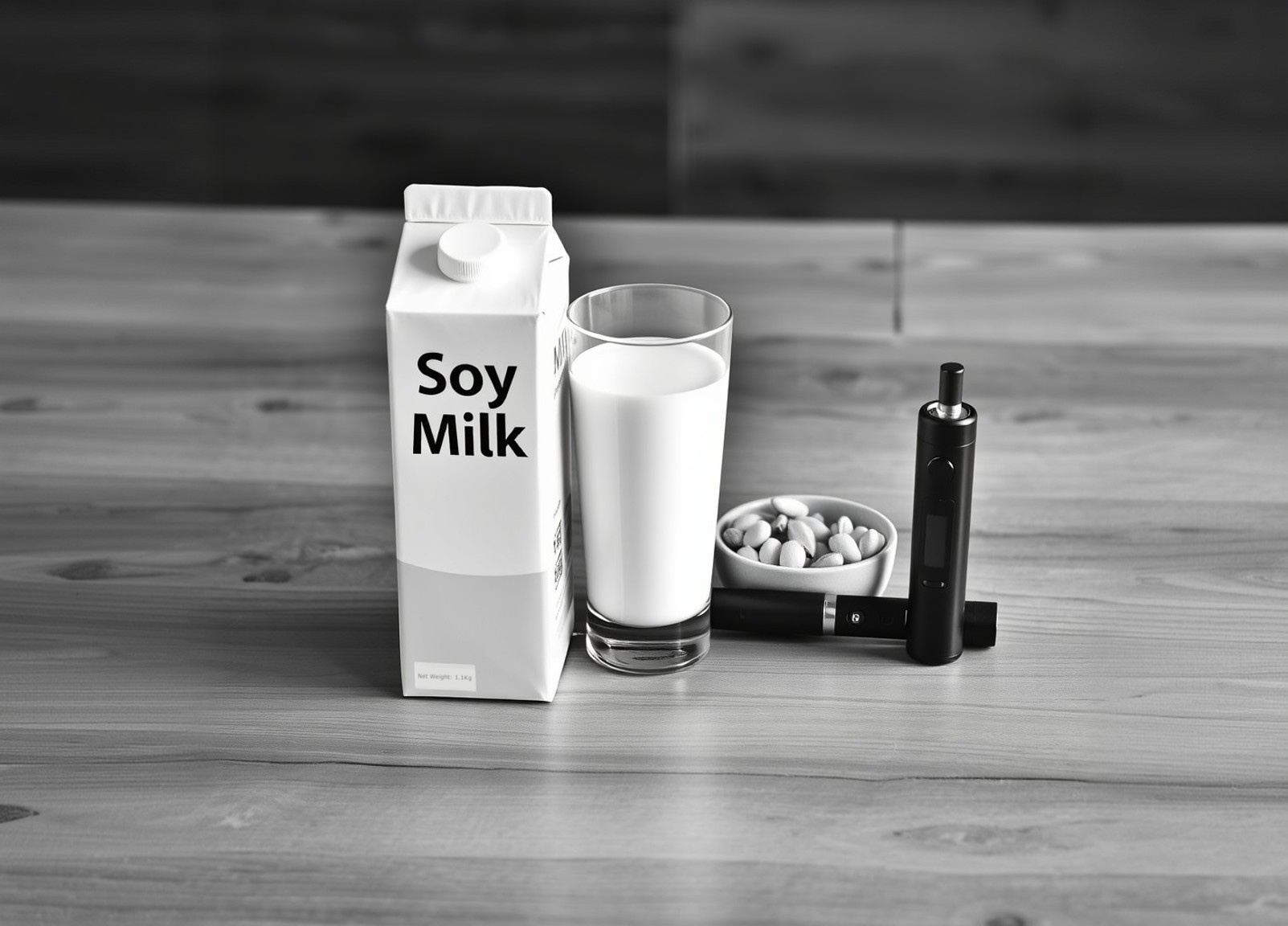 Soy milk, the substitute for real milk and reality.